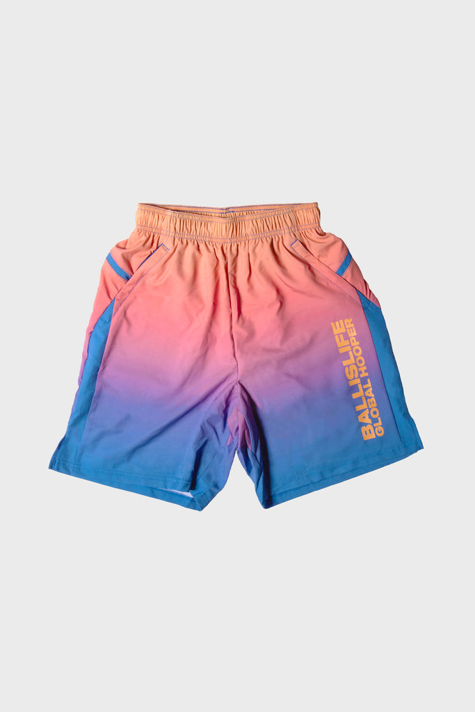 Ballislife x GlobalHooper Performance Shorts (Sunset Orange)